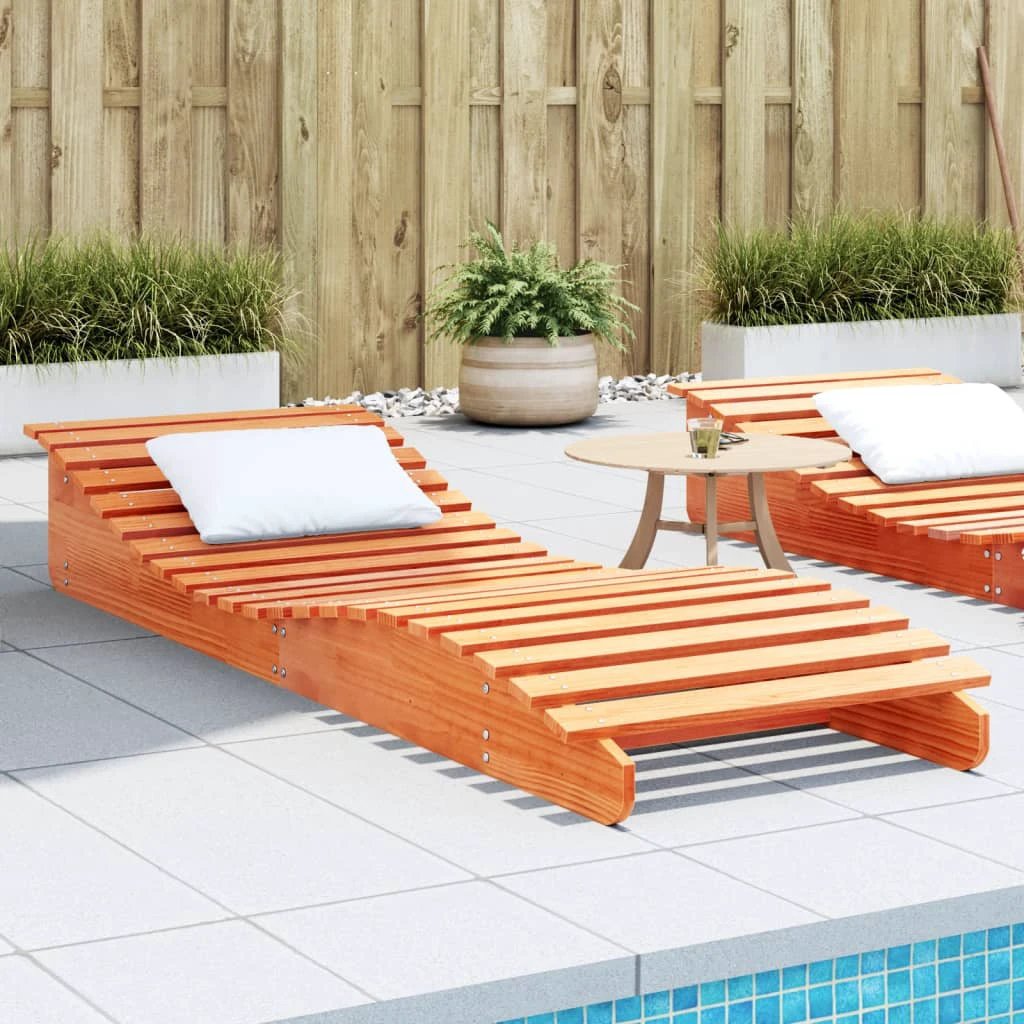 vidaXL VidaXL Lounger 205x60x31.5cm Solid Pine Garden - Sun Lounger