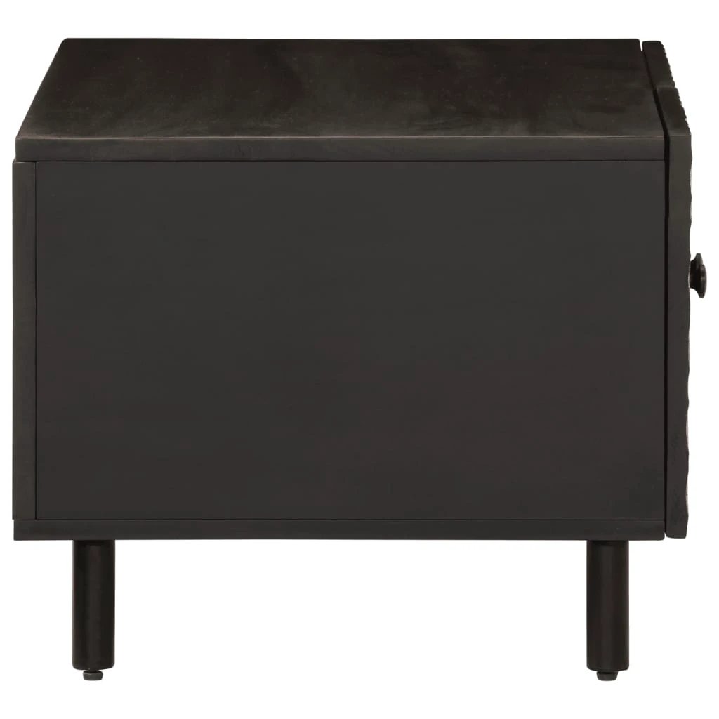 vidaXL VidaXL Coffee Table 80x50x40 Cm Solid Mango Wood Black Home - Coffee Table
