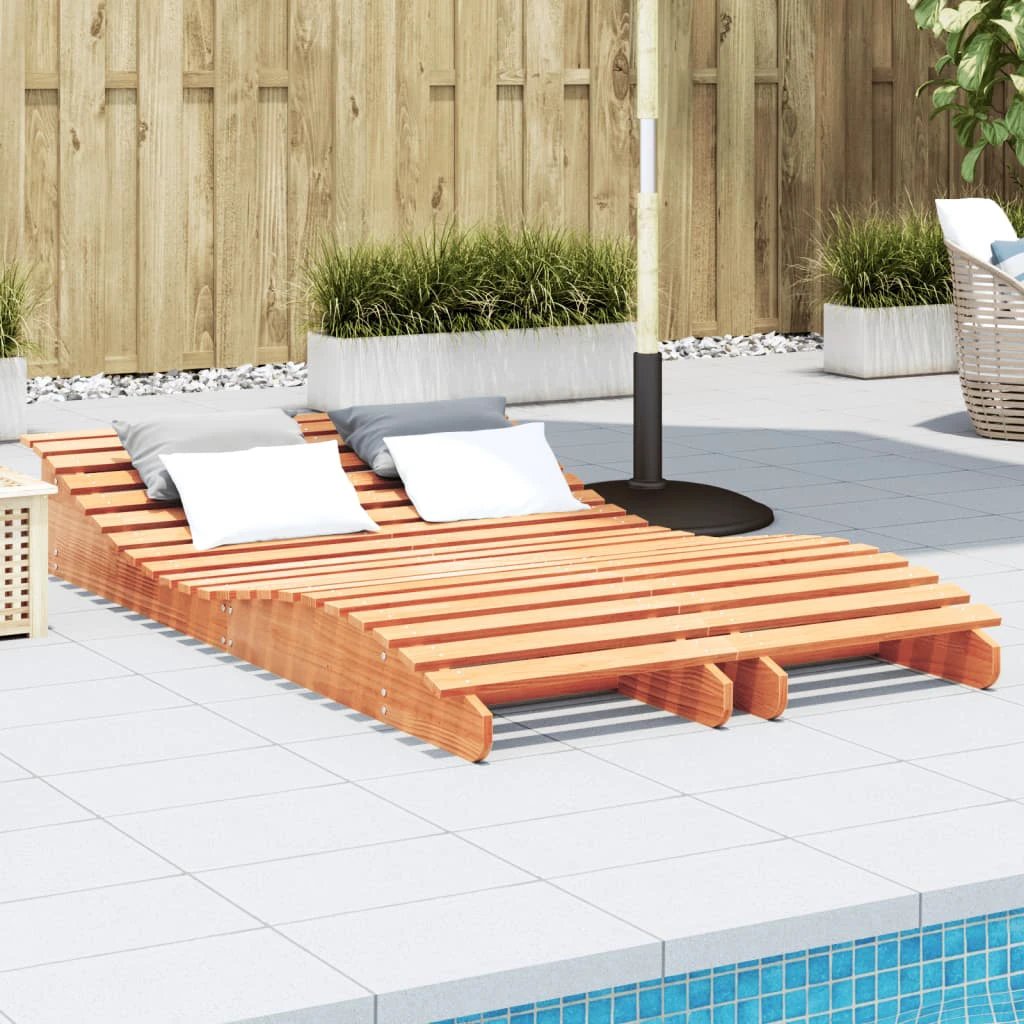 VidaXL Lounger 205x60x31.5cm Solid Pine Garden by vidaXL