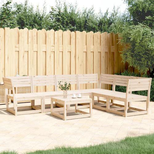 vidaXL 6 Piece Garden Sofa Set Solid Wood Pine with Comfortable Design for Outdoor Entertaining by vidaXL