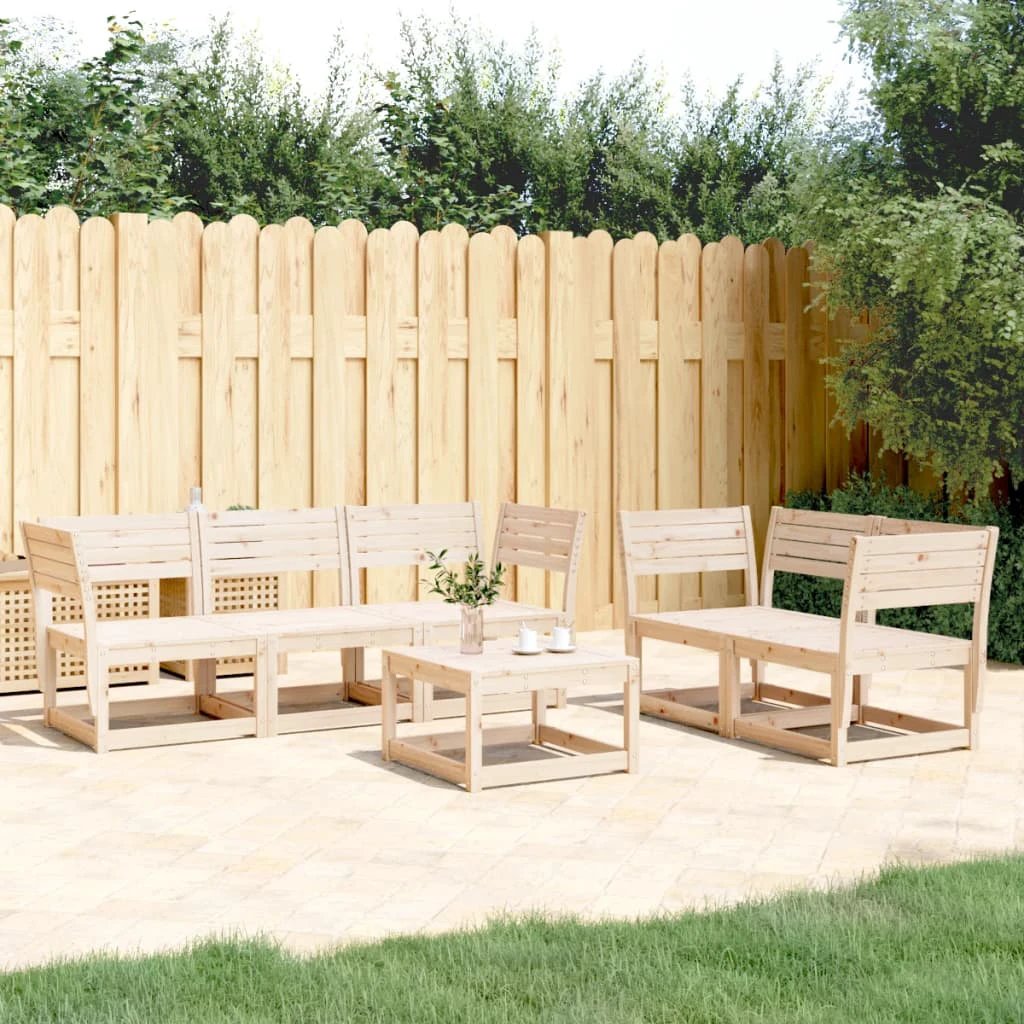 vidaXL 5 Piece Garden Sofa Set Solid Wood Pine by vidaXL