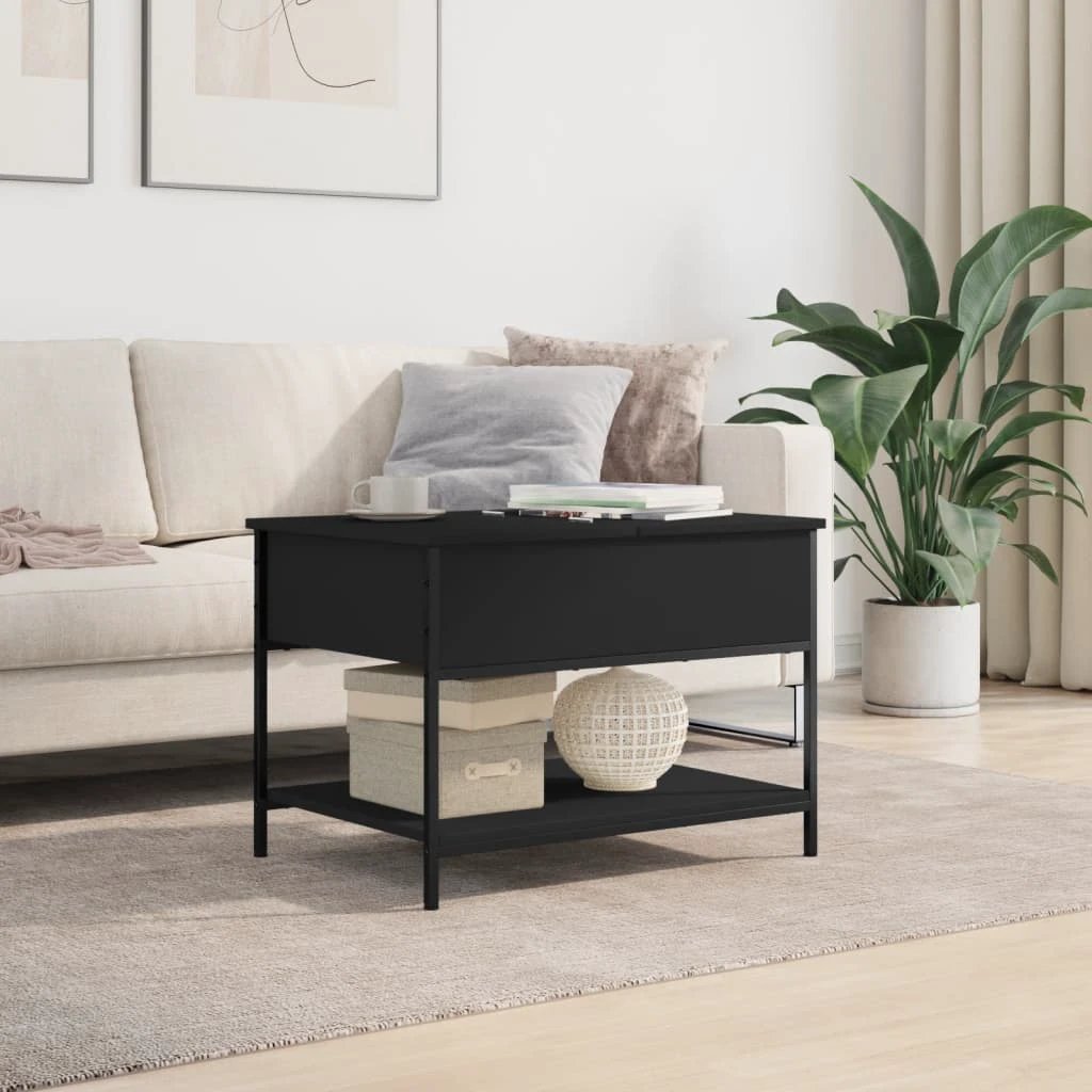VidaXL Coffee Table 70x50x50 Wood and Metal Living Room by vidaXL