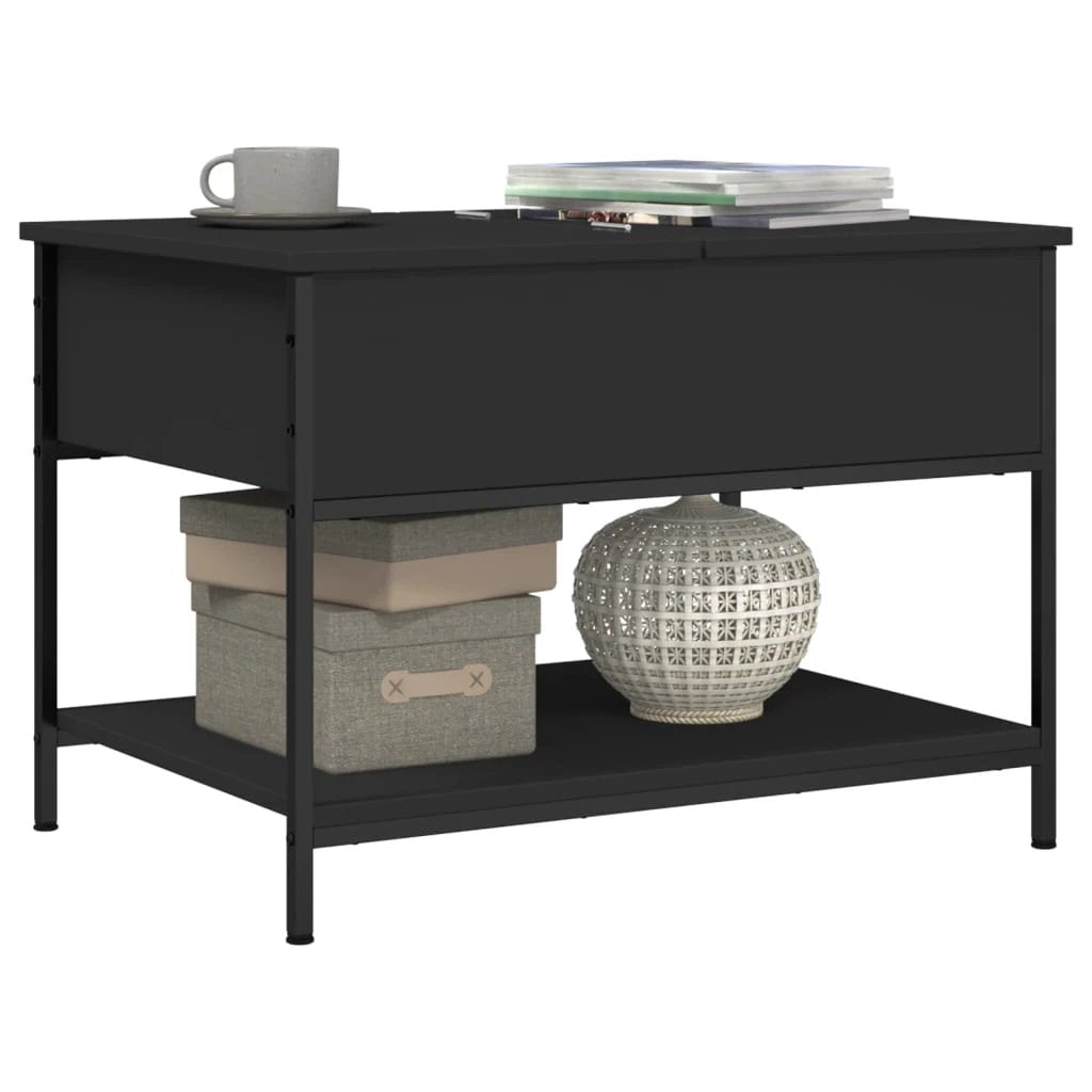 VidaXL Coffee Table 70x50x50 Wood and Metal Living Room by vidaXL
