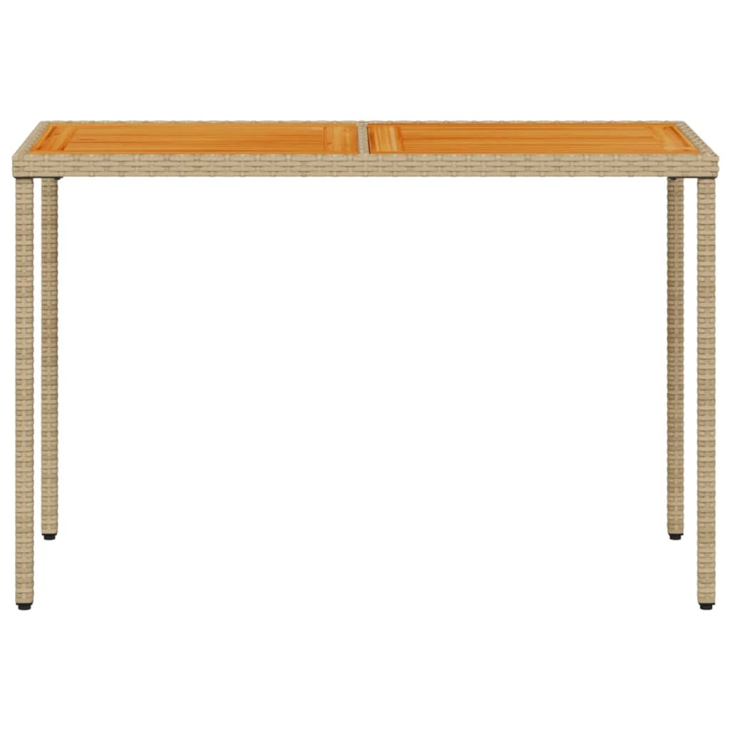 vidaXL vidaXL Garden Table with Glass Top Black 115x54x74 cm Poly Rattan - Garden Table