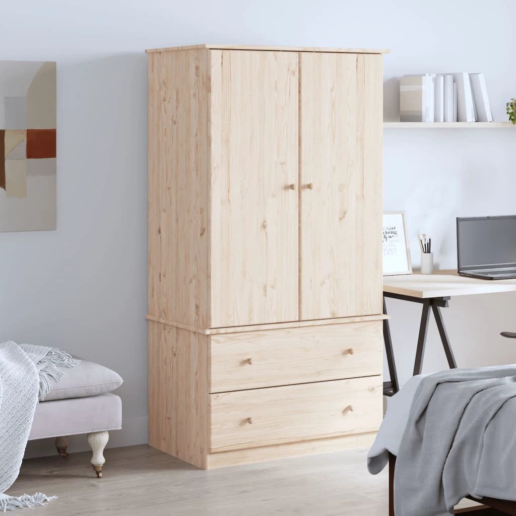 vidaXL Wardrobe ALTA 90x55x170 cm Solid Wood Pine by vidaXL