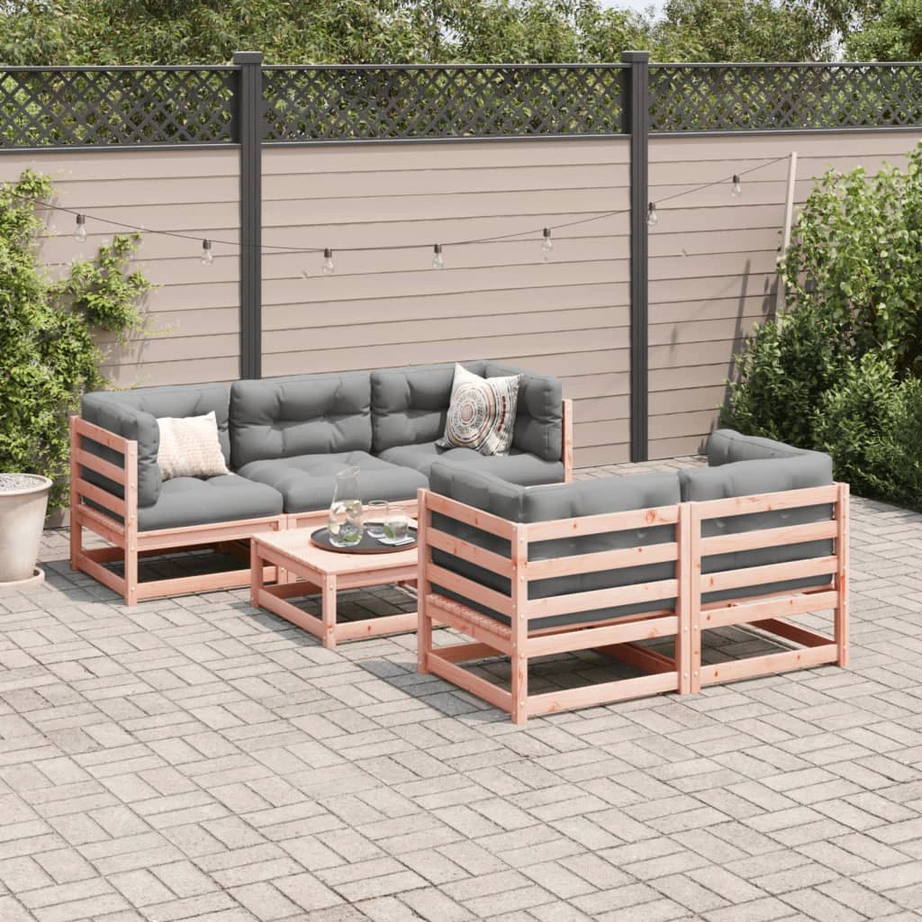 vidaXL vidaXL 6 Piece Garden Sofa Set Solid Wood Pine - Garden Sofa Sets
