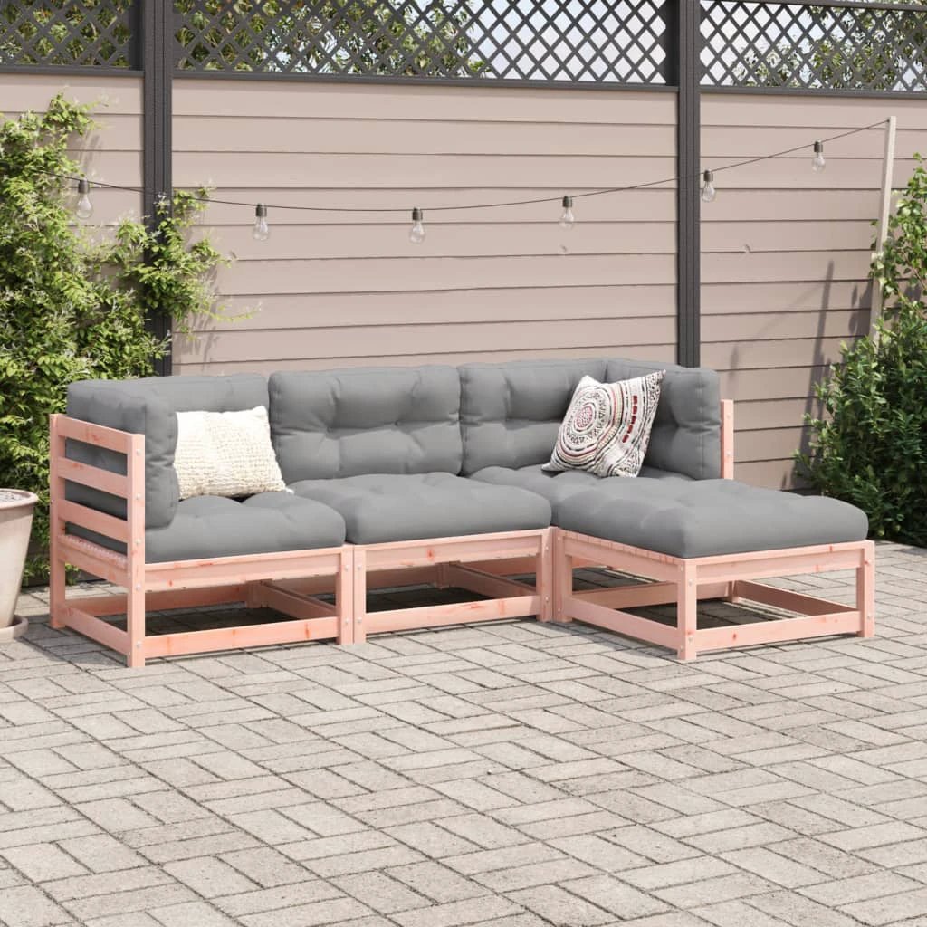 vidaXL vidaXL 4 Piece Garden Sofa Set Solid Wood Pine - Garden Sofa Sets