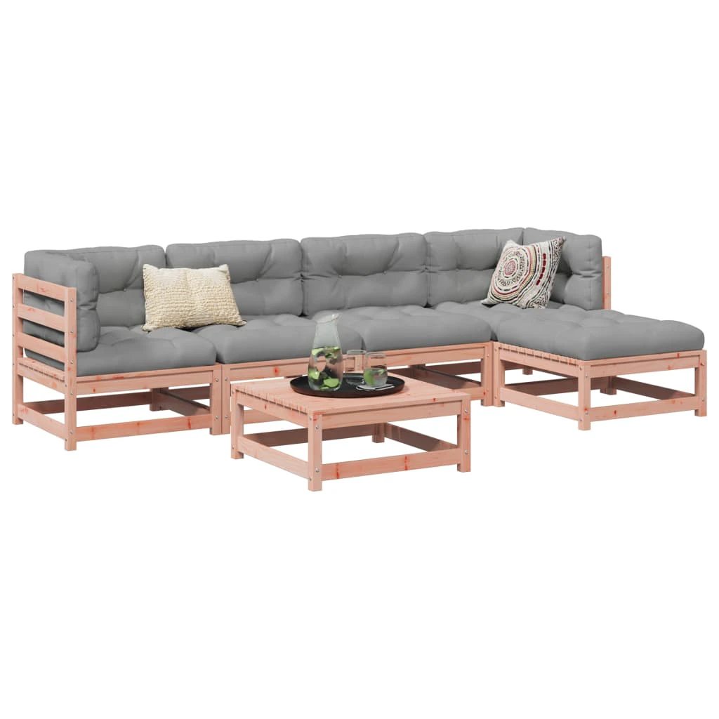 vidaXL vidaXL 6 Piece Garden Sofa Set Solid Wood Pine - Garden Sofa Sets