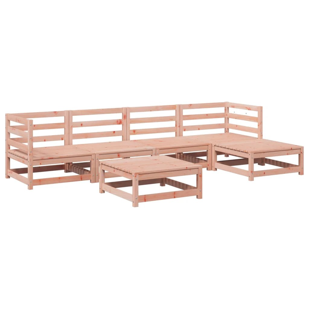 vidaXL vidaXL 6 Piece Garden Sofa Set Solid Wood Pine - Garden Sofa Sets