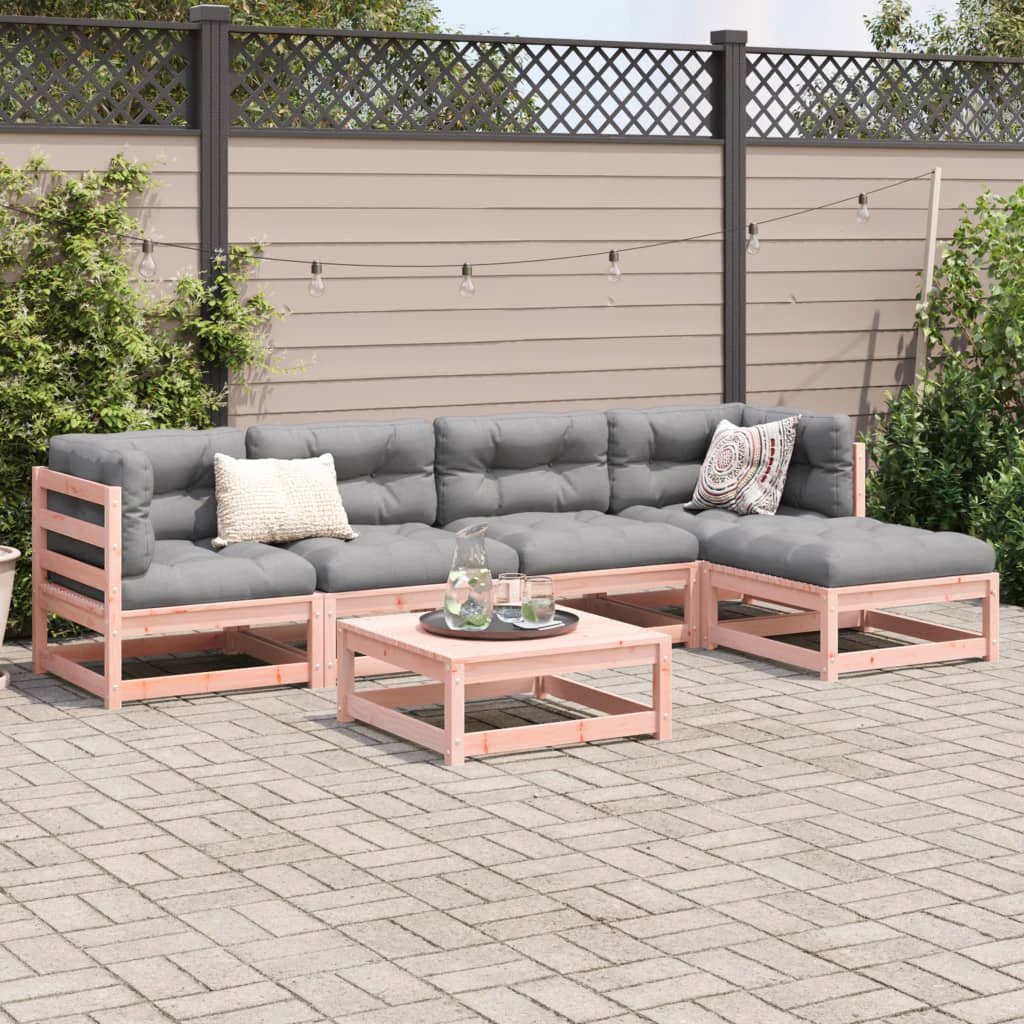 vidaXL vidaXL 6 Piece Garden Sofa Set Solid Wood Pine - Garden Sofa Sets