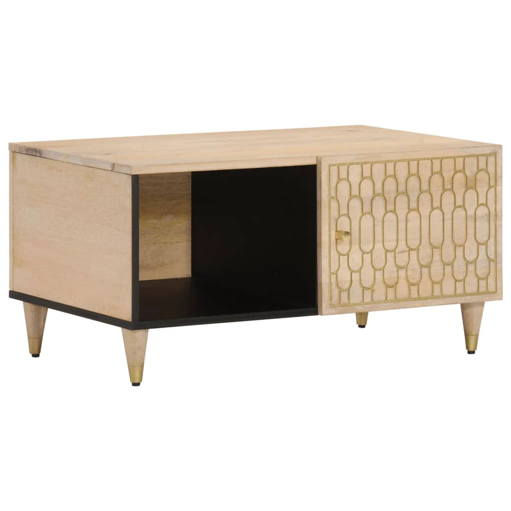 vidaXL VidaXL Coffee Table 80x50x40 cm Solid Mango Wood Decor - Coffee Table
