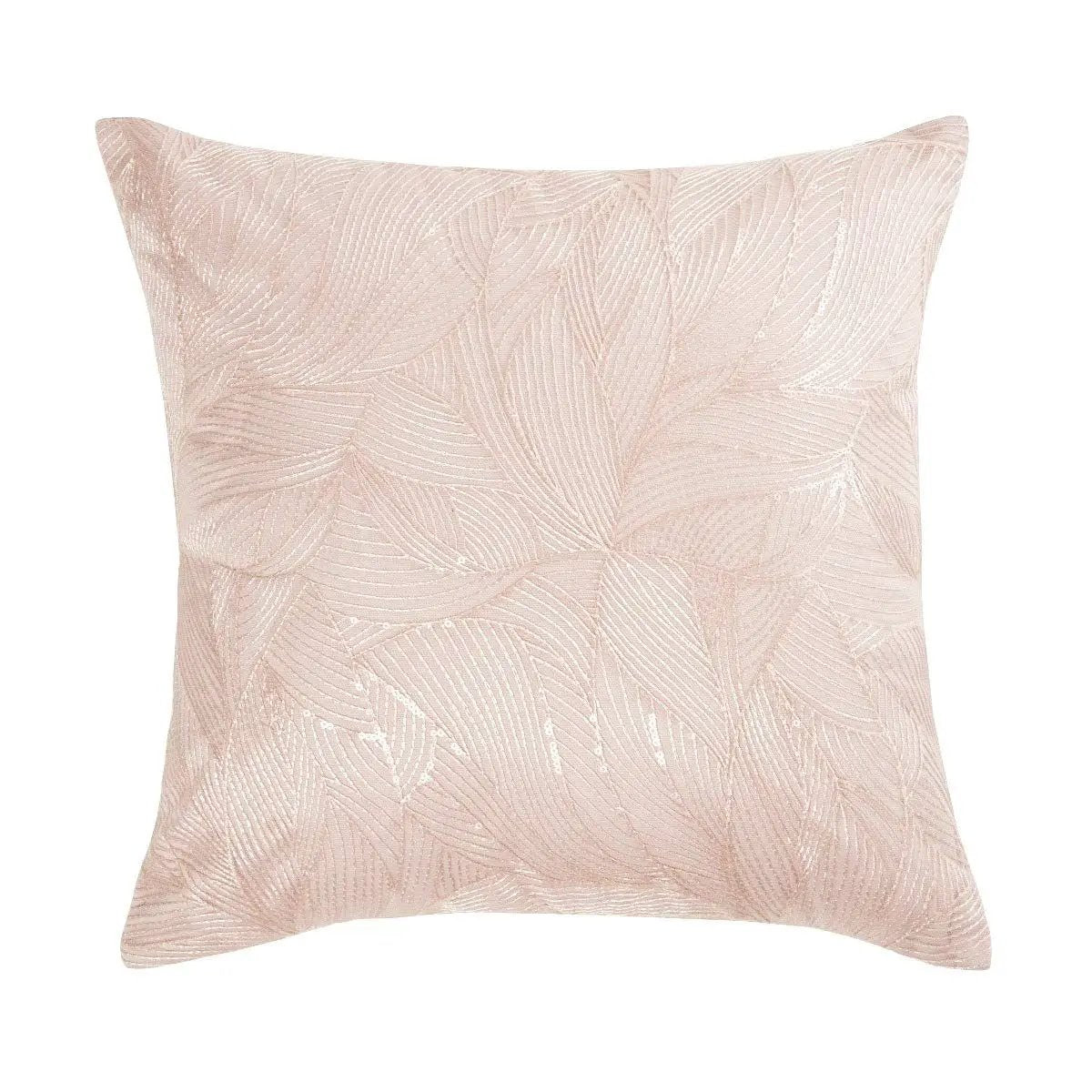 SEQUIN LEAVES BLUSH CUSHION 40CM X 40CM - from Sleepdown