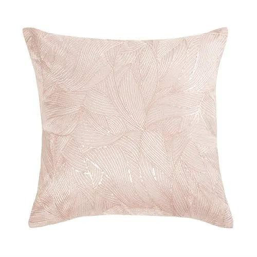 SEQUIN LEAVES BLUSH CUSHION 40CM X 40CM - from Sleepdown