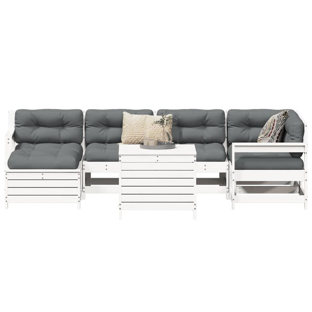 vidaXL vidaXL 7 Piece Garden Sofa Set Solid Wood Pine - Garden Sofa Sets