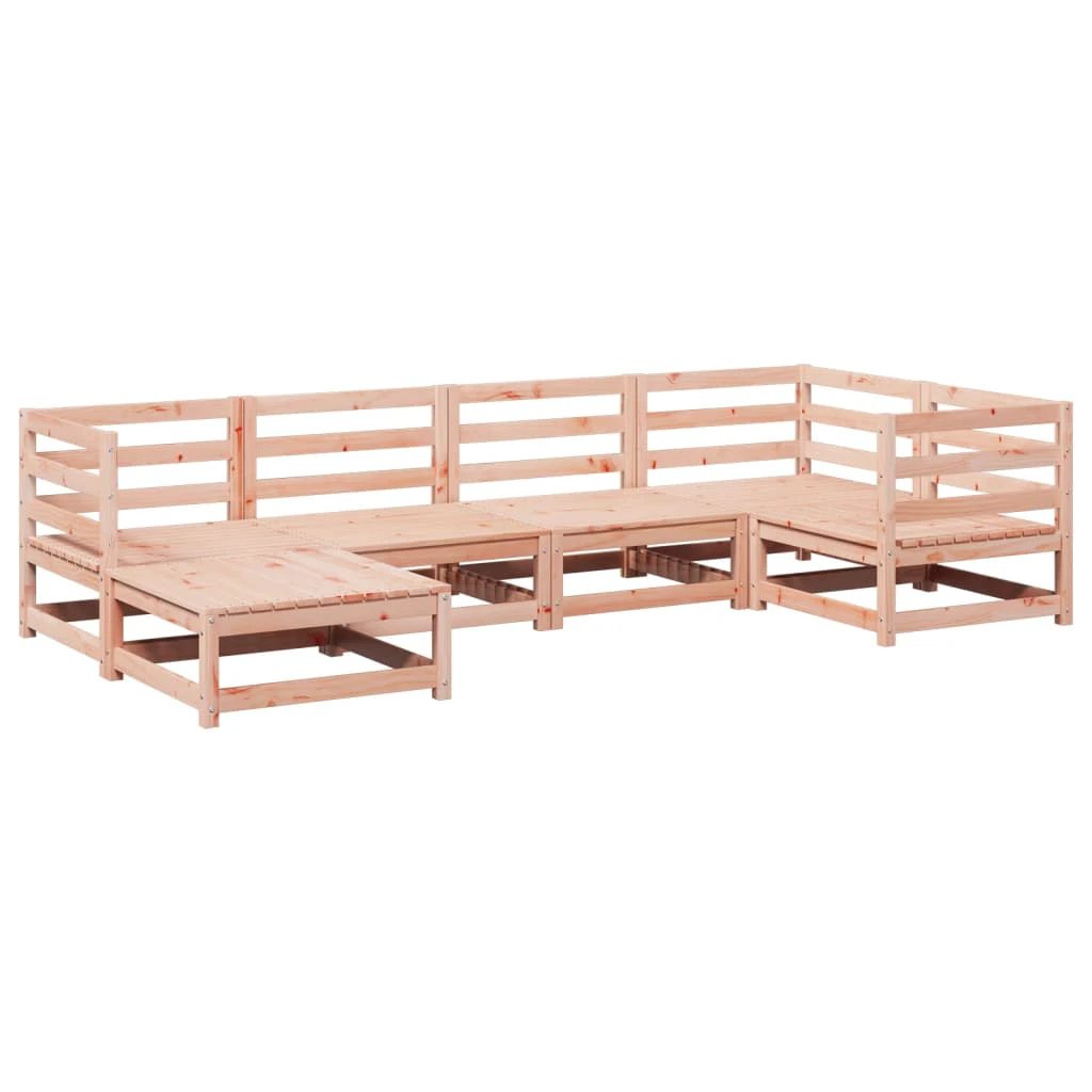 vidaXL 6 Piece Garden Sofa Set Solid Wood Pine by vidaXL