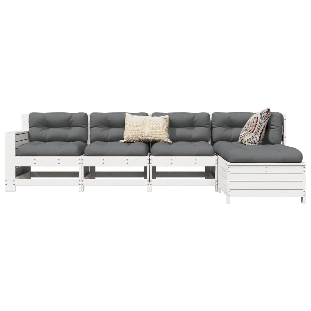 vidaXL vidaXL 5 Piece Garden Sofa Set Solid Wood Pine - Garden Sofa Sets