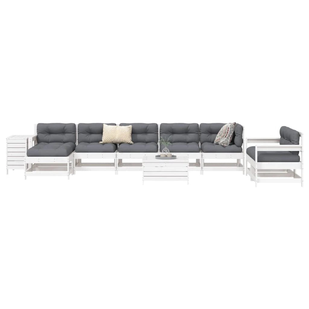 vidaXL 10 Piece Garden Sofa Set Solid Wood Pine by vidaXL