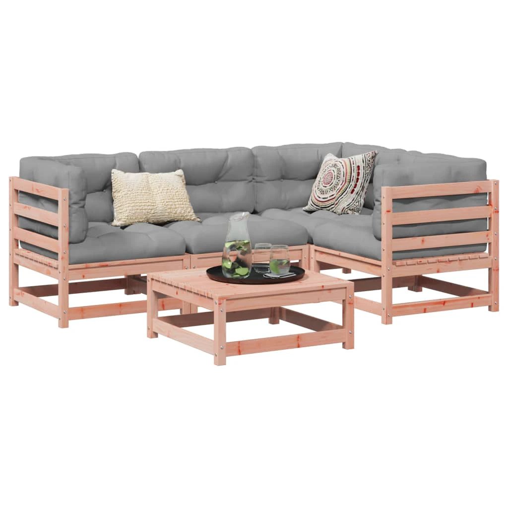 vidaXL vidaXL 5 Piece Garden Sofa Set Solid Wood Pine - Garden Sofa Sets