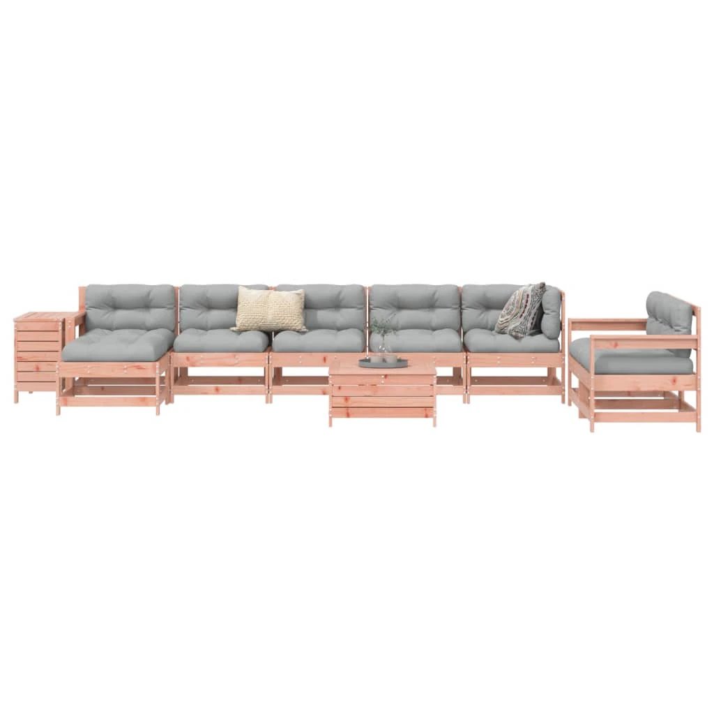 vidaXL 10 Piece Garden Sofa Set Solid Wood Pine by vidaXL