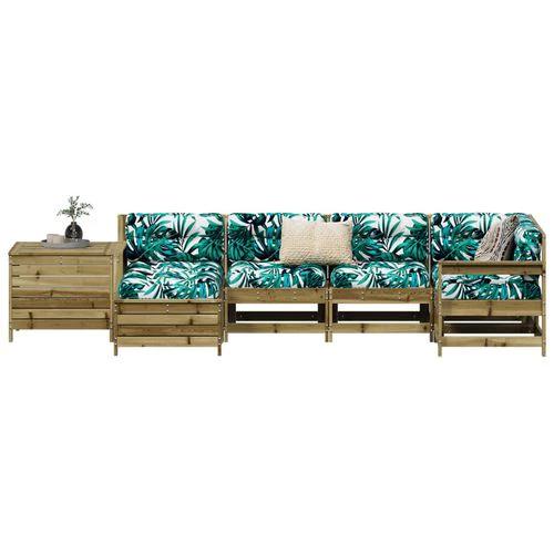 vidaXL 7 Piece Garden Sofa Set with Cushions for Outdoor Relaxation and Entertaining by vidaXL