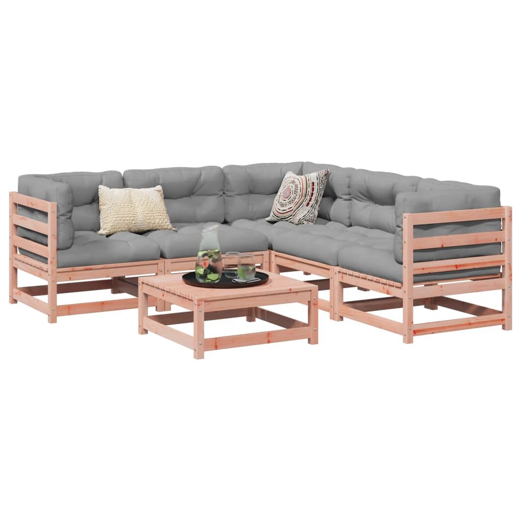 vidaXL vidaXL 6 Piece Garden Sofa Set Solid Wood Pine - Garden Sofa Sets