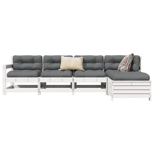 vidaXL 5 Piece Garden Sofa Set Solid Wood Pine with Comfortable Cushions for Outdoor Relaxation by vidaXL