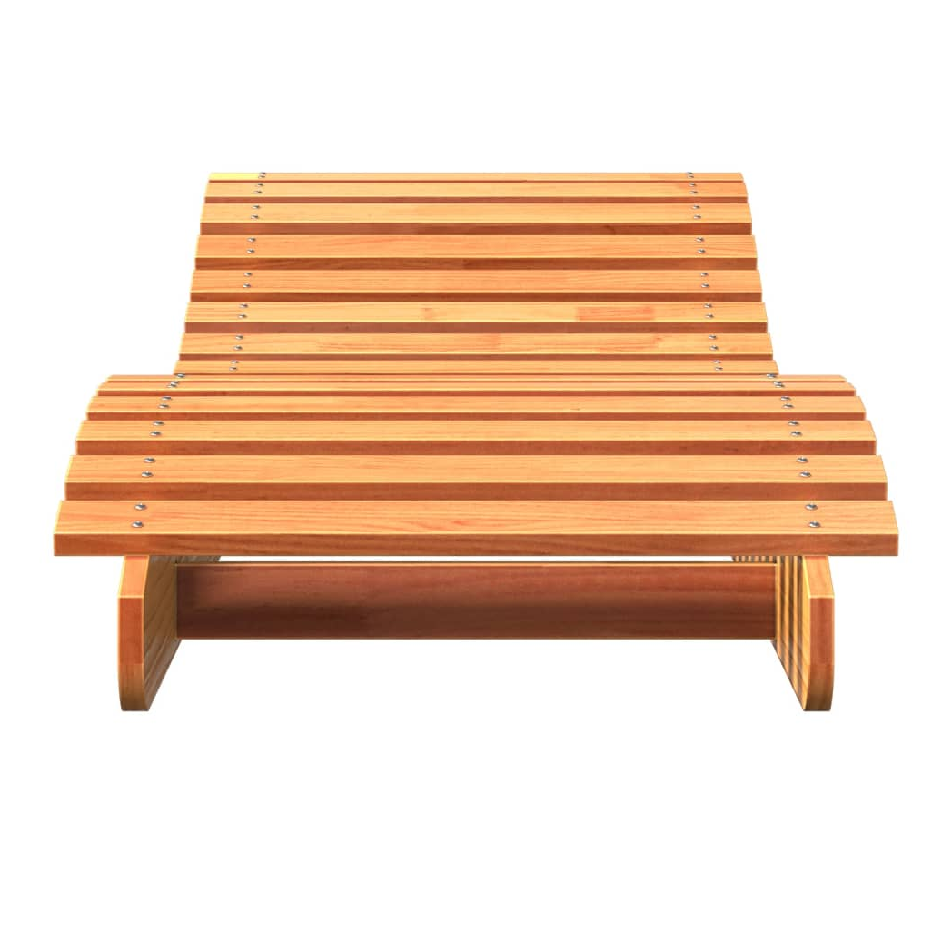 vidaXL VidaXL Lounger 205x60x31.5cm Solid Pine Garden - Sun Lounger
