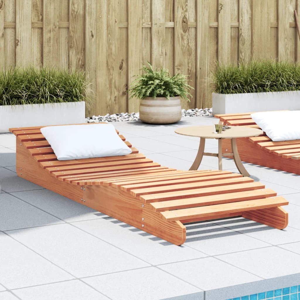 vidaXL VidaXL Lounger 205x60x31.5cm Solid Pine Garden - Sun Lounger