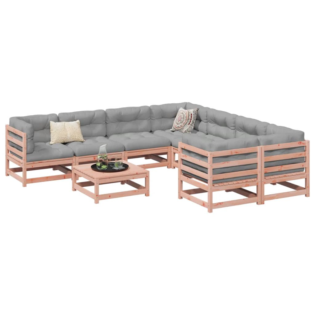 vidaXL 9 Piece Garden Sofa Set Solid Wood Pine by vidaXL