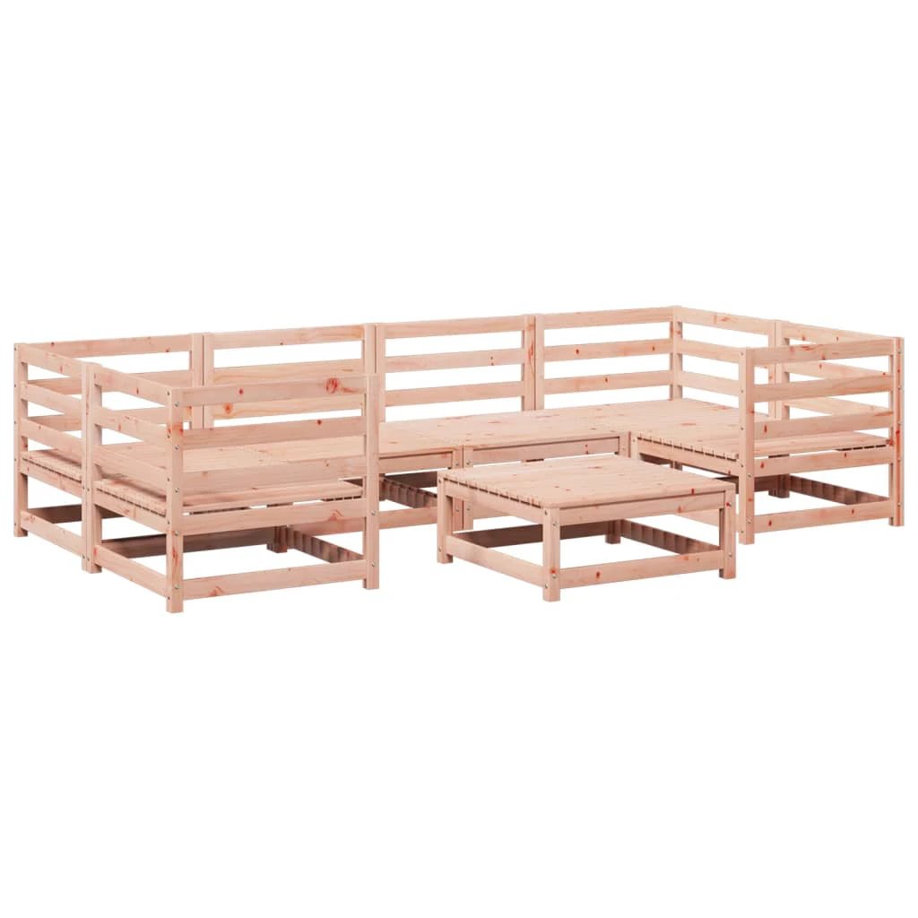 vidaXL 7 Piece Garden Sofa Set Solid Wood Pine by vidaXL