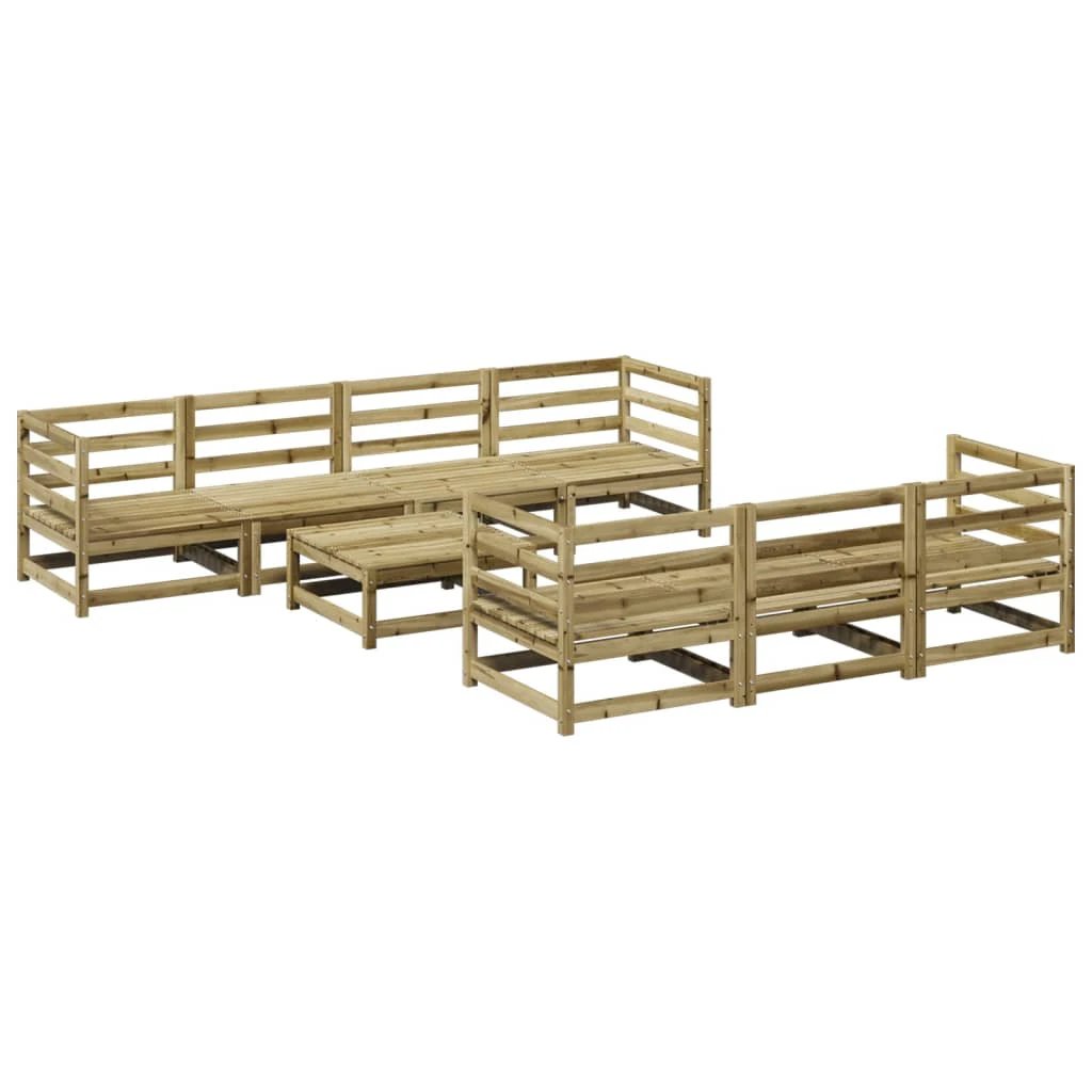vidaXL vidaXL 8 Piece Garden Sofa Set Solid Wood Pine - Garden Sofa Sets