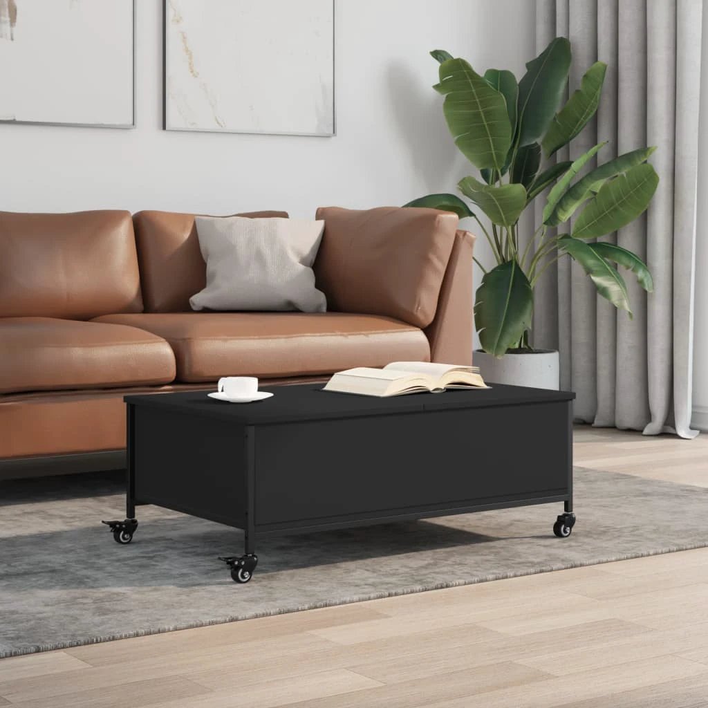 vidaXL VidaXL Coffee Table 91x55x34 Cm With Wheels Living Room - Coffee Table