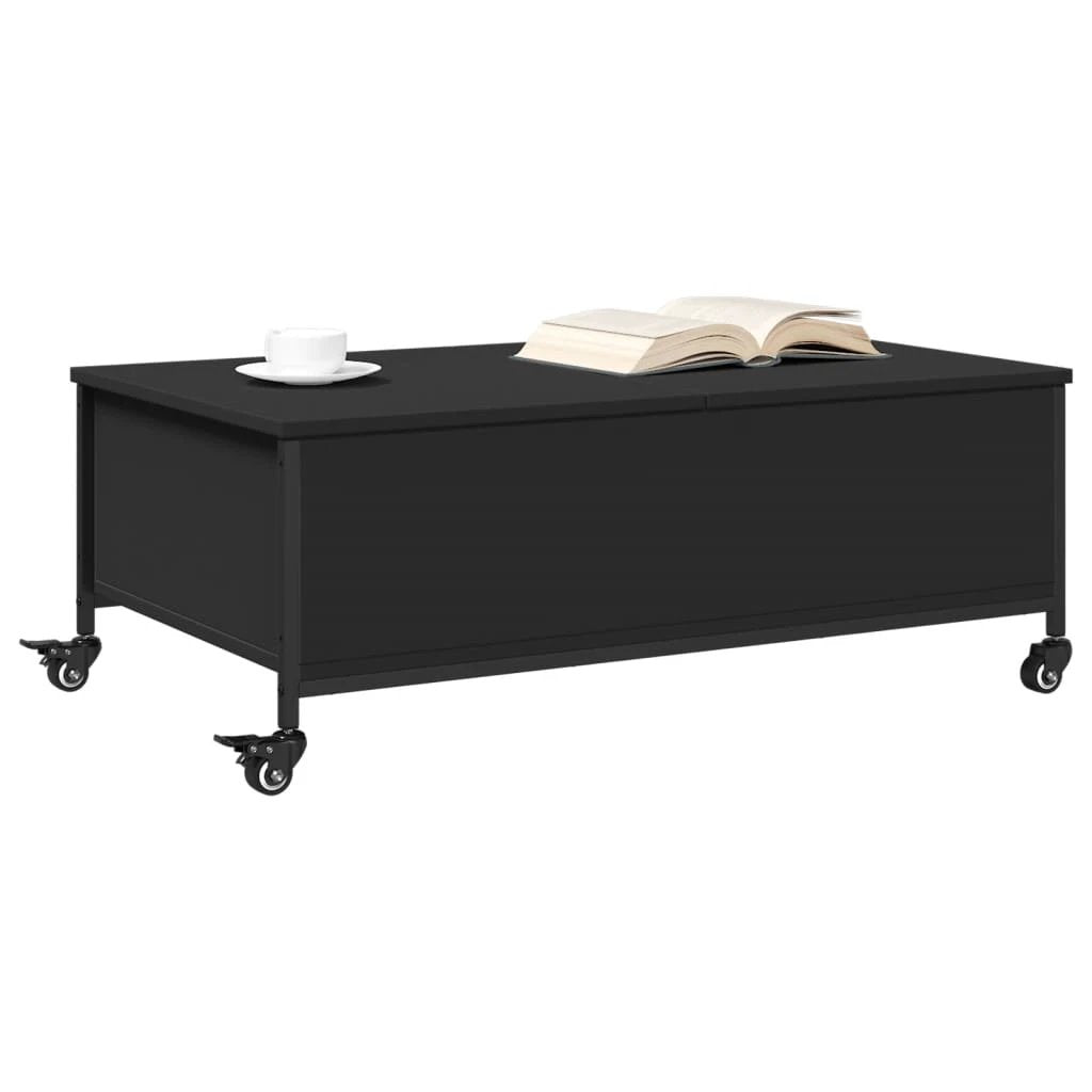 vidaXL VidaXL Coffee Table 91x55x34 Cm With Wheels Living Room - Coffee Table