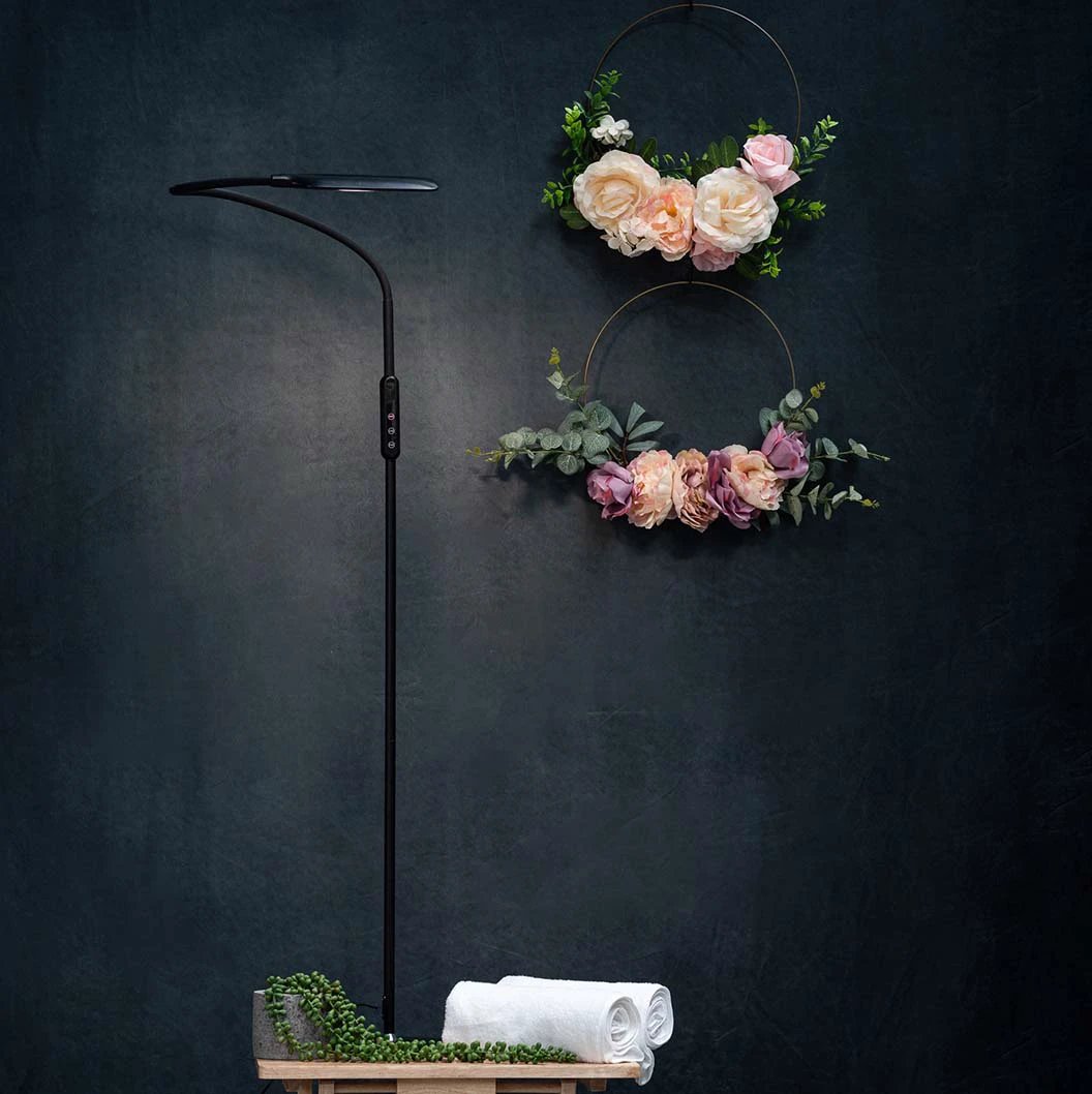Native Lighting Lumina Floor Lamp LED Gooseneck Adjustable 6Ft Tall for Beauty Beds Facials Brows Lashes - Lamp