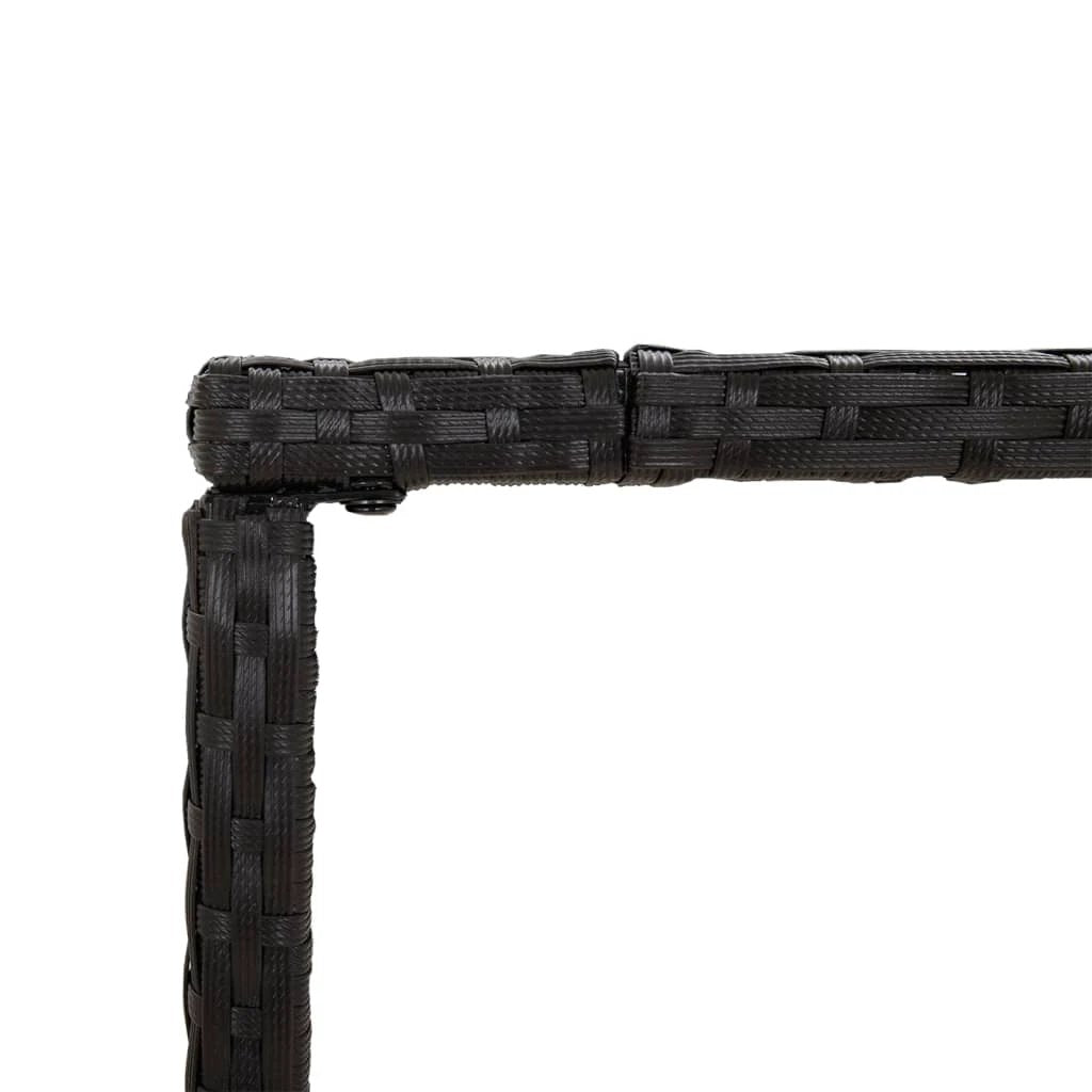vidaXL Outdoor Bar Table Brown 70x70x110 cm Poly Rattan by vidaXL