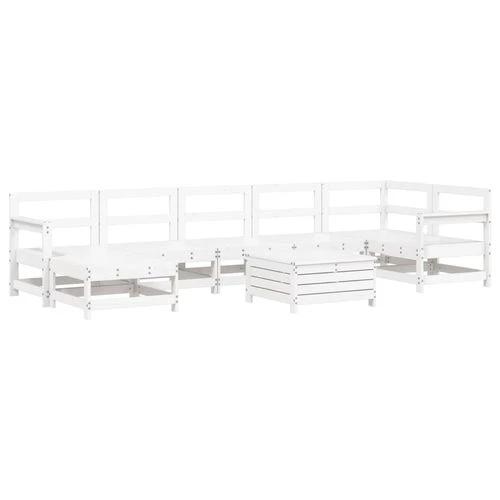 vidaXL vidaXL 8 Piece Garden Sofa Set Solid Wood Pine with Cushions for Outdoor Family Gatherings - Garden Sofa Sets