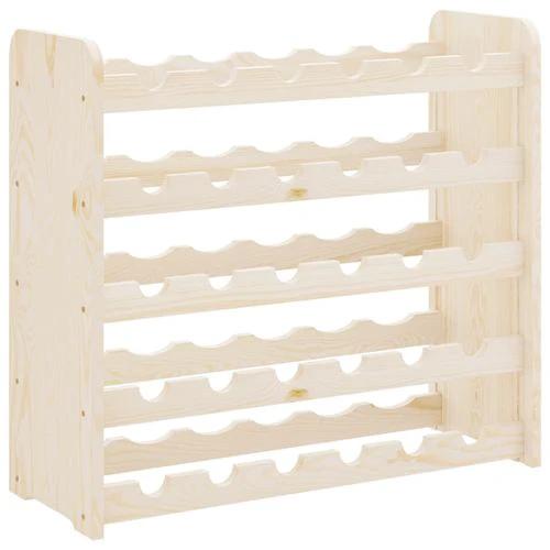 vidaXL vidaXL Wooden Wine Rack 33x25x37 cm Solid Pine with Ample Storage for Wine Enthusiasts - Wine Rack