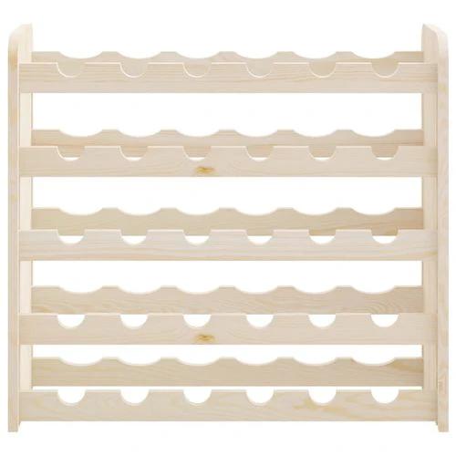 vidaXL vidaXL Wooden Wine Rack 33x25x37 cm Solid Pine with Ample Storage for Wine Enthusiasts - Wine Rack