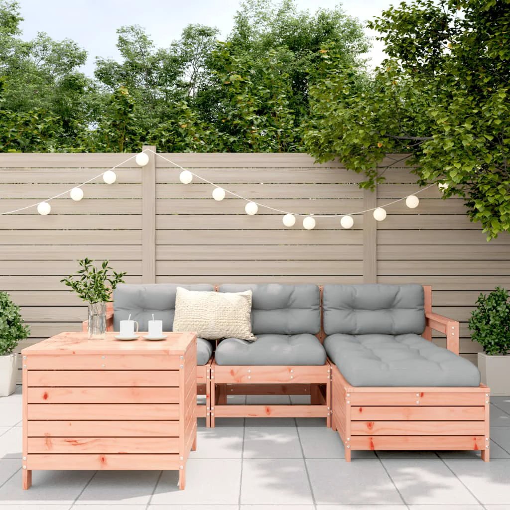vidaXL 5 Piece Garden Sofa Set Solid Wood Pine by vidaXL
