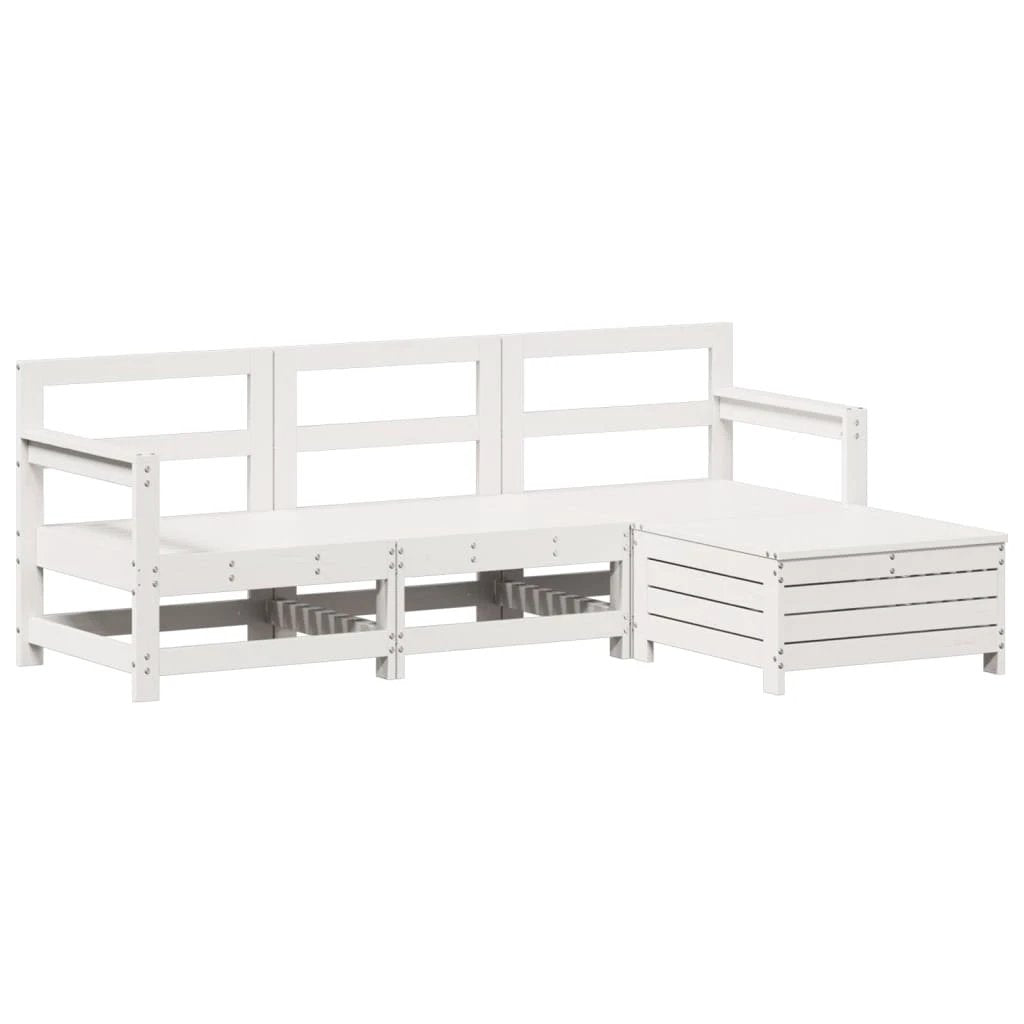 vidaXL 4 Piece Garden Sofa Set Solid Wood Pine by vidaXL