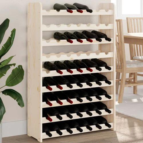 vidaXL vidaXL Wooden Wine Rack 33x25x37 cm Solid Pine with Ample Storage for Wine Enthusiasts - Wine Rack
