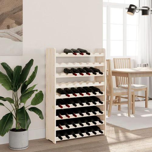 vidaXL vidaXL Wooden Wine Rack 33x25x37 cm Solid Pine with Ample Storage for Wine Enthusiasts - Wine Rack