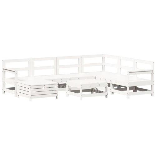 vidaXL 8 Piece Garden Sofa Set with Cushions in Solid Pinewood for Outdoor Family Gatherings by vidaXL
