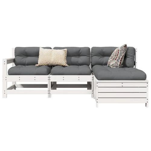 vidaXL vidaXL 4 Piece Garden Sofa Set 200 x 200 cm Solid Pinewood with Cushions for Outdoor Relaxation - Garden Sofa Sets