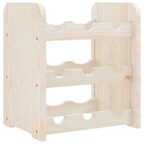 vidaXL vidaXL Wooden Wine Rack 33x25x37 cm Solid Pine with Ample Storage for Wine Enthusiasts - Wine Rack