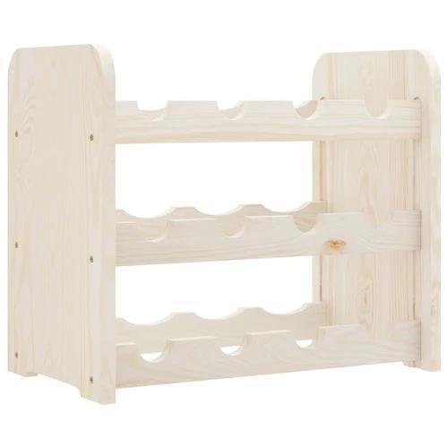 vidaXL vidaXL Wooden Wine Rack 33x25x37 cm Solid Pine with Ample Storage for Wine Enthusiasts - Wine Rack