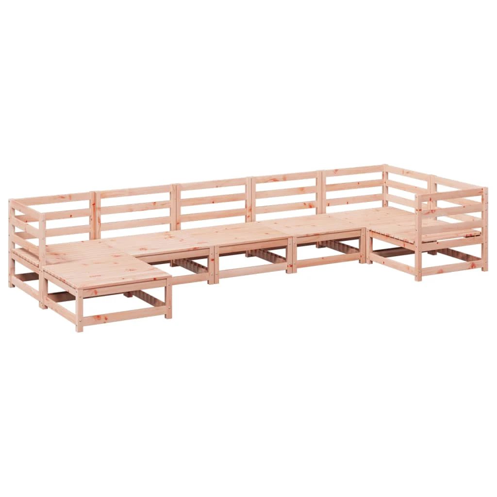vidaXL 7 Piece Garden Sofa Set Solid Wood Pine by vidaXL