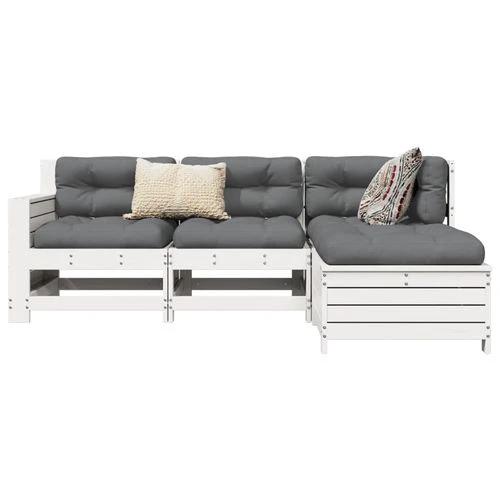 vidaXL 4 Piece Garden Sofa Set 230x230x85cm Solid Pinewood with Cushions for Outdoor Entertaining by vidaXL