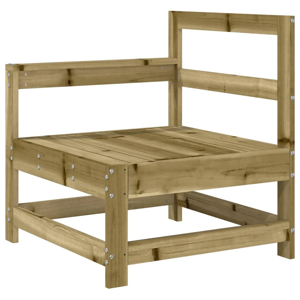 vidaXL 5 Piece Garden Sofa Set White Solid Wood Pine by vidaXL