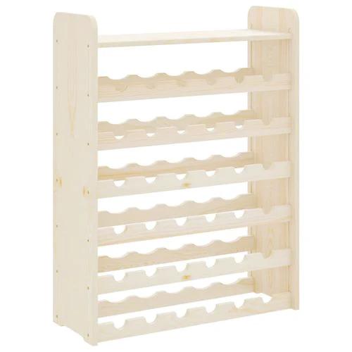 vidaXL Wooden Wine Rack 33x25x37 cm Solid Pine with Ample Storage for Wine Enthusiasts by vidaXL